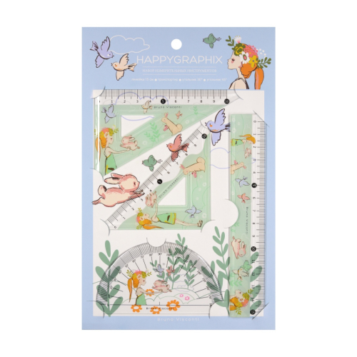 Набор геометрический 15см BV Happygraphix 45-0017/02 Девочка и кролик (Н?, М?)