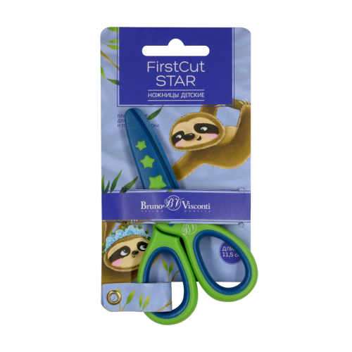 Ножницы пластик 11.5см BV 60-0048 FIRSTCUT STAR
