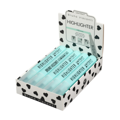 Маркер текстовой 5мм кос BV UniText 22-0087 трехгран бирюзовый