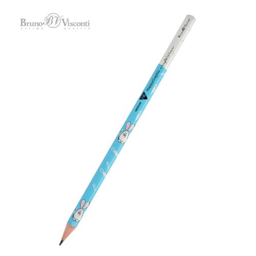 Карандаш ч/г BV Happy Graphix 21-0030/31 Зайки трехгран (М?)