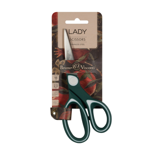 Ножницы 18см BV 60-0059 Flora эргоном ручки