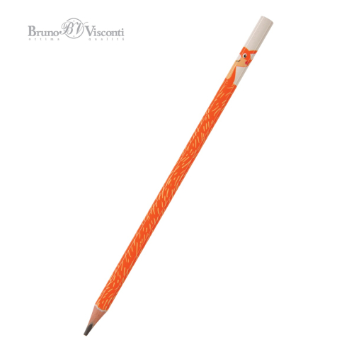 Карандаш ч/г пластик BV ArtGraphix 21-0050/04 Лисенок трехгран