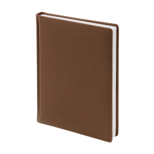 Ежедневник А5 к/з 136л Альт Velvet коричневый 3-115/03