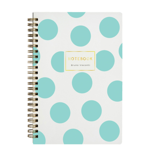 Тетрадь А5 т/о 60л спираль Mint polka dots 7-60-201/16 BV