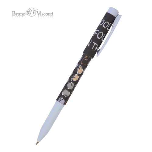 Ручка шар BV FreshWrite Дамские штучки 20-0214/73 Очки 0.7мм син