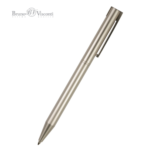 Ручка шар поворот BV Bergamo 20-0339 0.7мм син корпус шампань