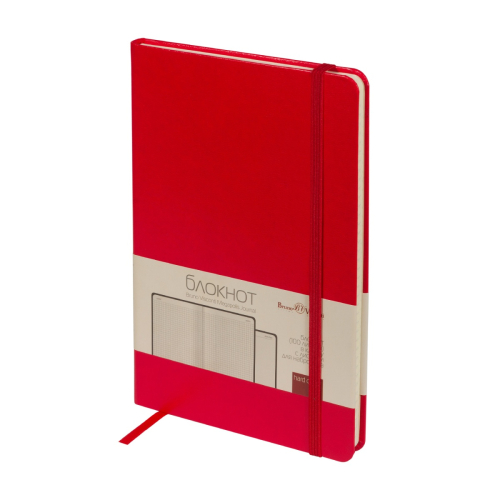 Блокнот А5 100л MEGAPOLIS резинка 3-101/04 Альт красн