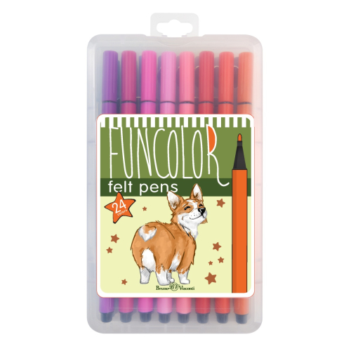 Фломастеры 24цв BV 32-0050 Funcolor треуг пласт фут