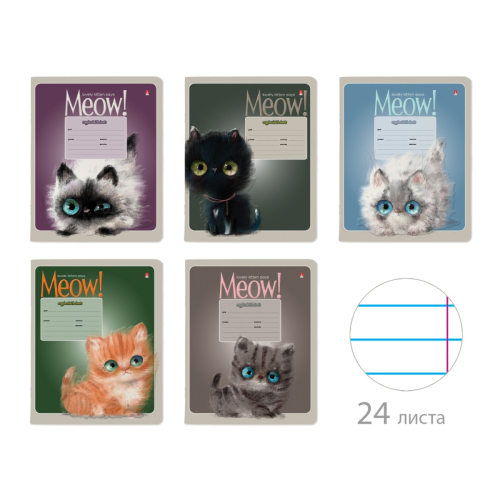 Тетрадь 24л лин рис Kitty Life 7-24-1117/2 Альт