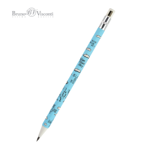 Карандаш мех цанговый рис 2мм BV FunGraphix Синее небо 21-0041/11 с точилкой НЕ ЗАКАЗ