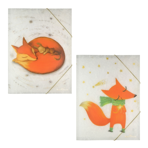 Папка на резинках Альт 14-033/03 Волшебные лисы