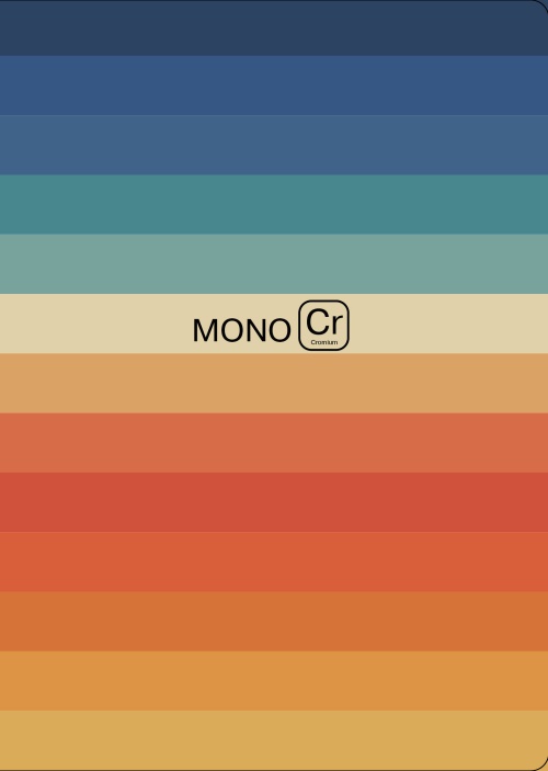 Блокнот. Monochrome (полоска) (формат А4, мягкая обложка, круглые углы, блок в точку)