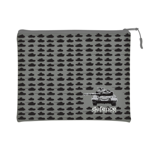 Папка-конверт на молнии А5 силикон Альт 14-005/11 Tank Forces