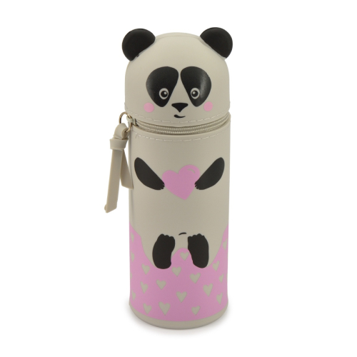 Пенал-тубус силикон 180*55 Альт 14-056/02 Панда с сердечком