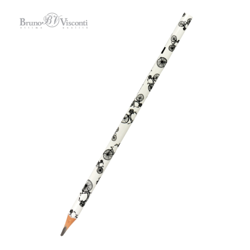 Карандаш ч/г пластик BV ArtGraphix 21-0038/02 Велосипеды трехгран