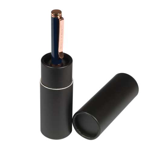 Ручка шар BV Venezia Classico тубус кар 20-0385/01-12 1мм син корпус синий тубус черн