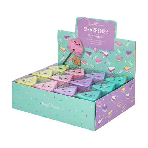 Точилка 1отв BV 35-0038 FunGraphix Кексик  конт