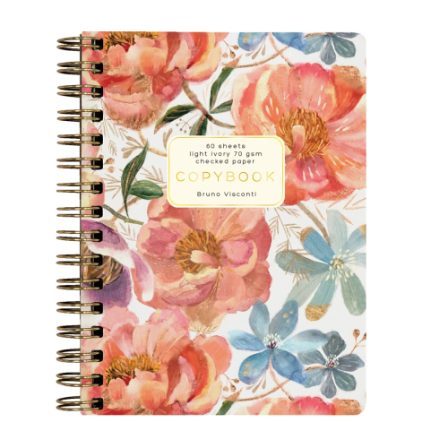 Записная книжка А6 т/о спираль 60л BV Цветочная феерия 7-60-005/07