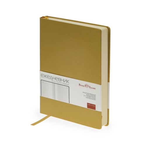 Ежедневник А5 к/з 160л BV MEGAPOLIS золото тонир 3-281/08