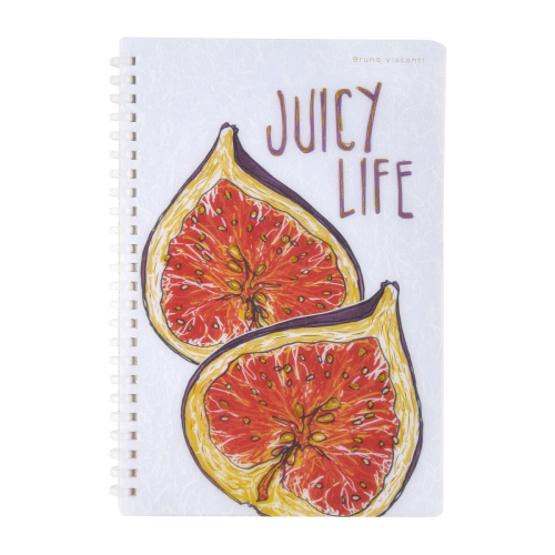 Тетрадь А5 пл/о 60л спираль силик Juicy Life Инжир 7-60-1268/10 BV