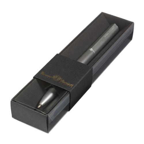 Ручка шар поворот BV Torino короб 20-0382-06/5 1мм син корпус сереб короб черн