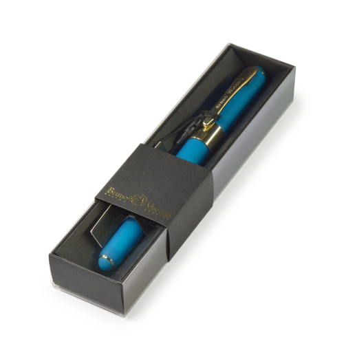 Ручка шар BV Monaco кор 20-0125/235 0,5мм син бирюзовый корпус черн