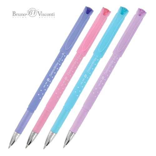 Ручка пиши-стирай BV DeleteWrite Горошек 20-0203 0,5мм син (НЕБО)