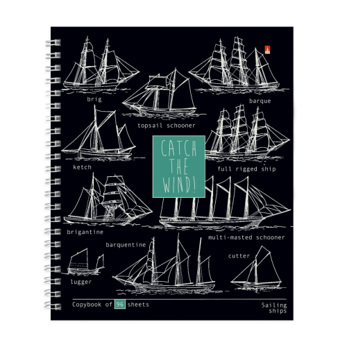 Тетрадь 96л спираль Blueprint 7-96-1300 Альт