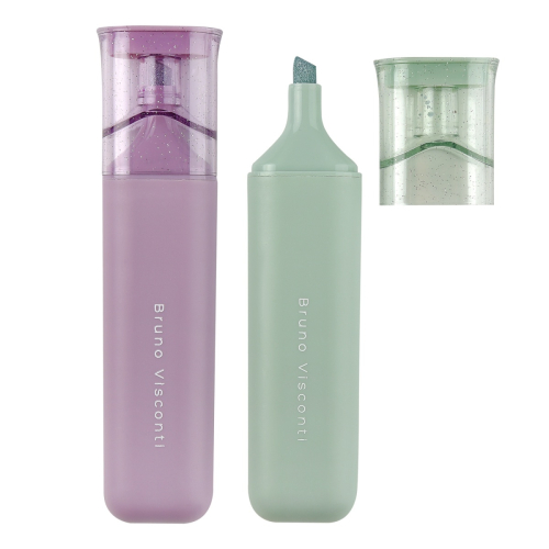 Маркер текстовой 5мм кос BV Рrimavera 22-0159 сиреневый мятны блестки