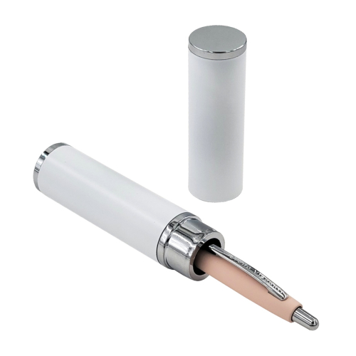 Ручка шар авто BV San Remo тубус мет 20-0249/142 1мм син корп пудр тубус бел