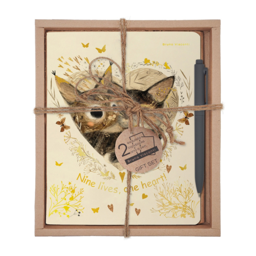 Набор подарочный BV Котики Одно сердце 2 тетради и ручка 7-48-1271-2/1