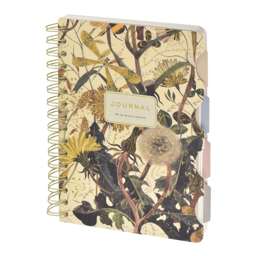 Тетрадь А5 т/о 120л спираль с разделит Art Journal Summer Greens 3-737/06