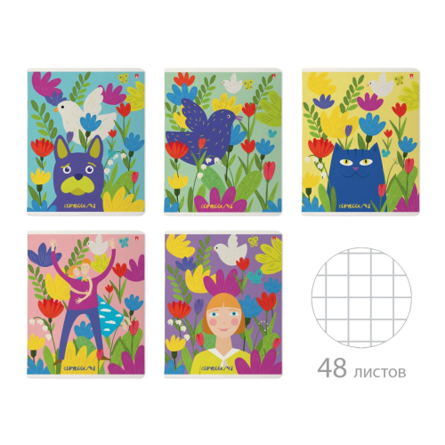 Тетрадь 48л рис Цвет настроения 7-48-737 Альт